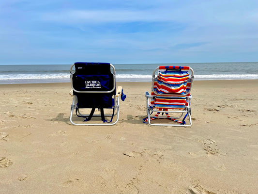 JC Rentals Tommy Bahama Beach Chairs on Ocean City, Maryland Beach