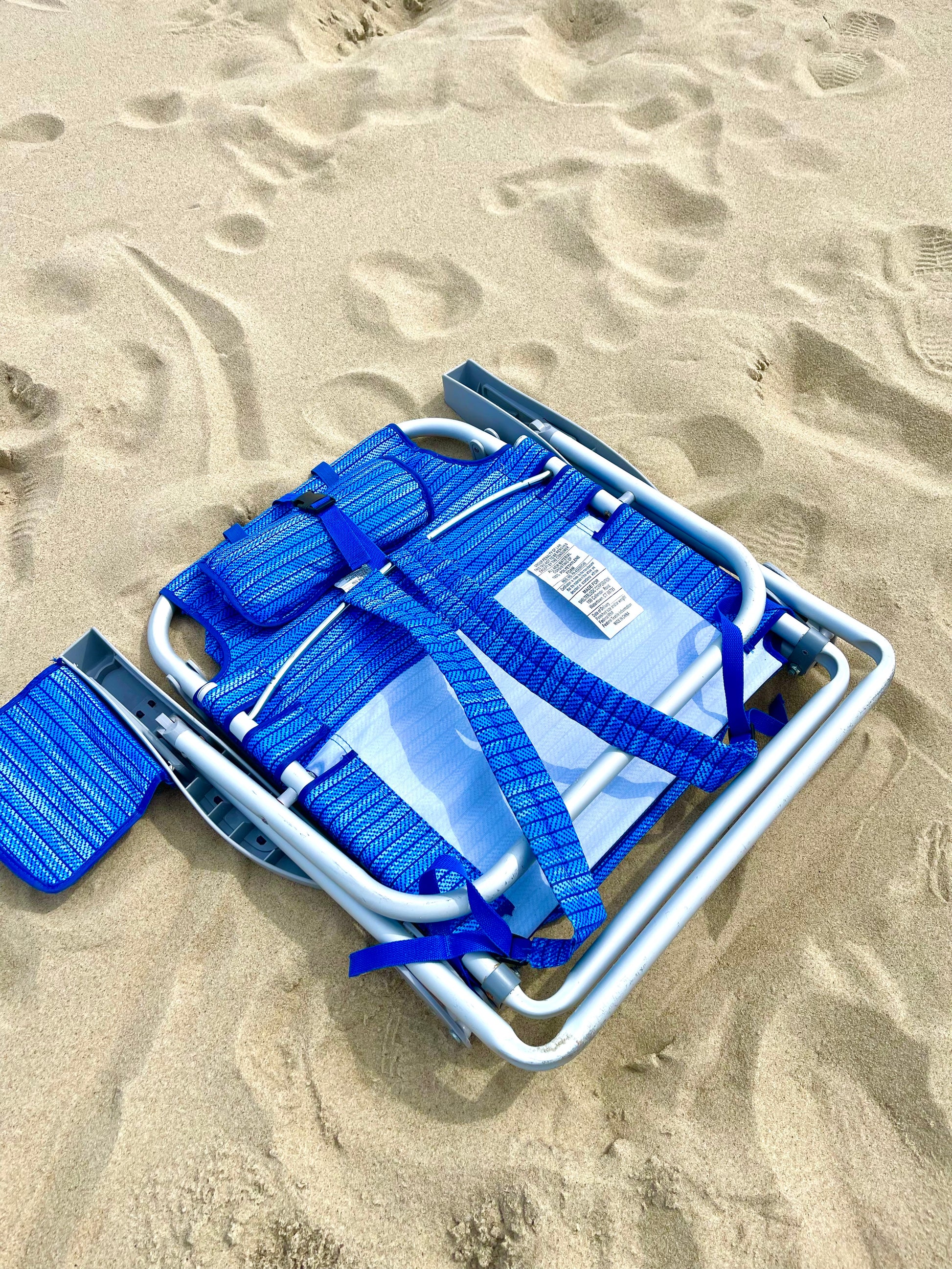tommy bahama blue monstera deluxe backpack beach chair Tommy Bahama Backpack Beach Chair – JC Rentals